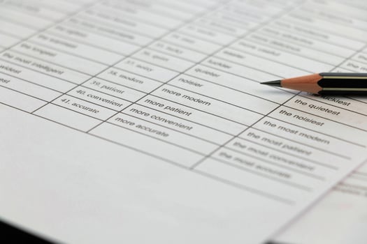 English grammar practice sheet with handwriting photo