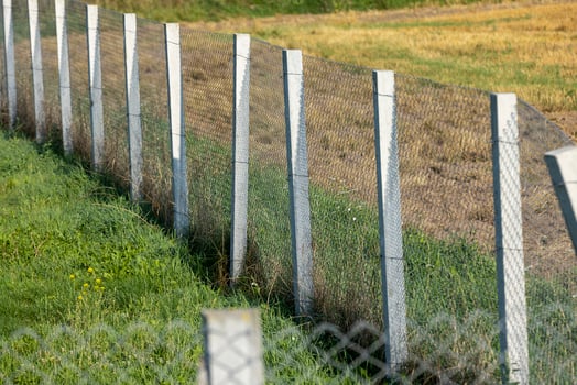 Metal fence to ensure security photo