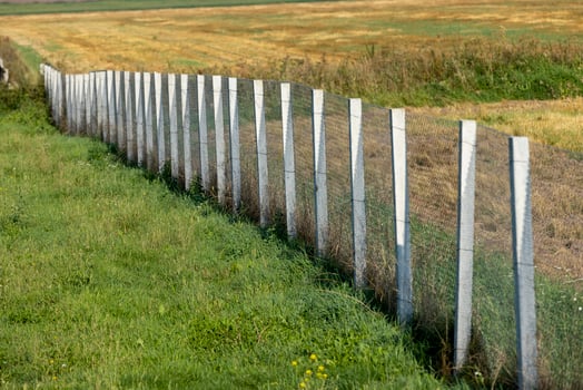 Metal fence to ensure security photo