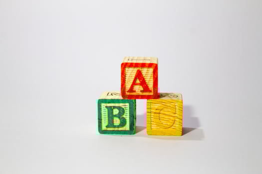 Wooden Alphabet Blocks photo