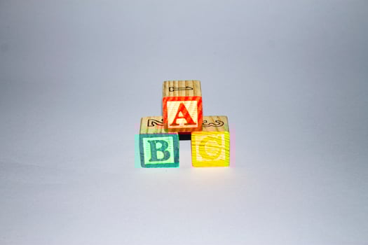 Wooden Alphabet Blocks photo