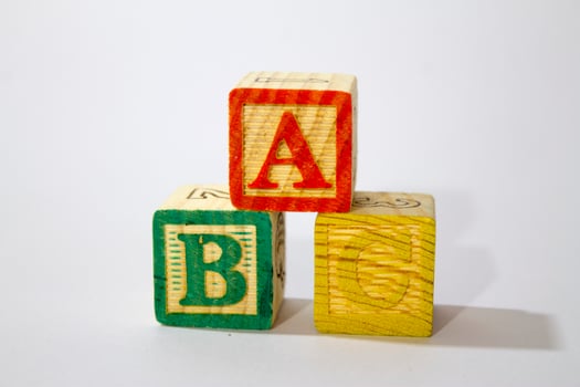 Wooden Alphabet Blocks photo