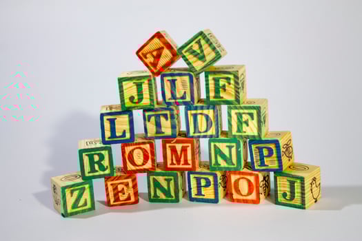Wooden Alphabet Blocks photo