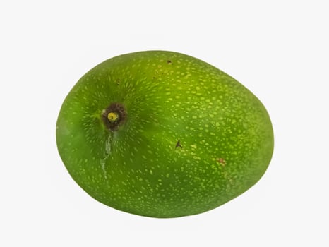 Fresh green honey mango isolate on white background photo