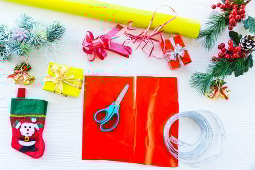 packing gifts for the new year photo