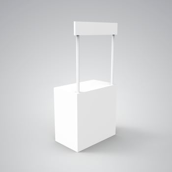 Kiosk 3D Design for Mockup photo