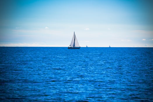 Recreational Yacht at Adriatic Sea photo