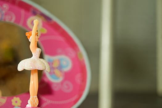 figurine of a ballerina girl standing on music box photo