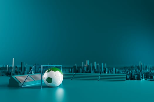 football balls object, sport ball design, football element concept, 3d illustration, abstract football technology, smartphone mobile screen, green grass field, online sport live, casino sport business photo