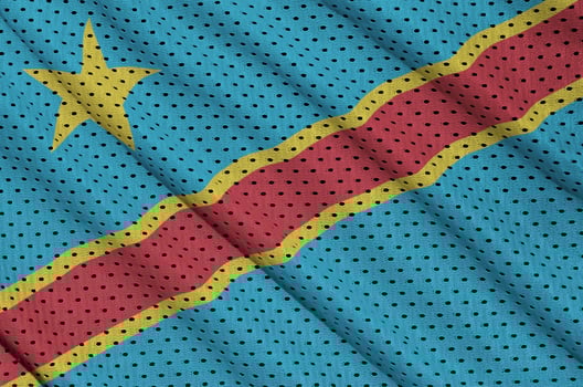 Democratic Republic of the Congo flag printed on a polyester nyl photo