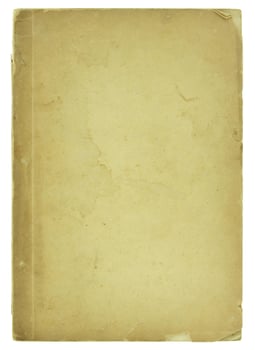 old book pages isolated on white photo