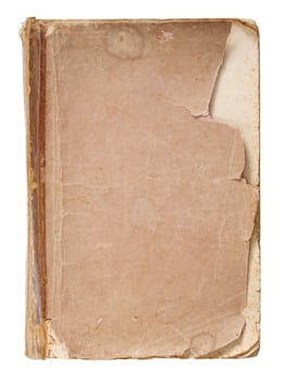 old book pages isolated on white photo