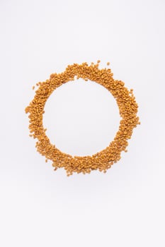 Kasuri Methi or Kasoori Methi or dried fenugreek leaves also known as Trigonella Foenum Graecum photo