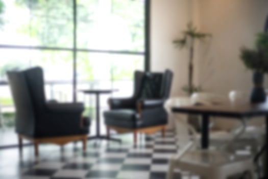 Abstract blurred coffee shop interior photo