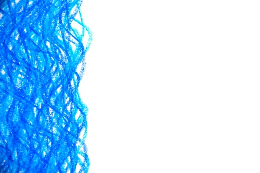 blue sea wave crayon paint texture background photo