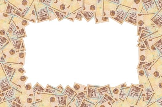 Panteon Nacional building depicted on old twenty peso note Dominican republic money photo