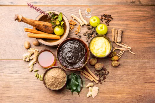 Chyavanprash or chyawanprash is widely consumed in India as a dietary ayurvedic supplement photo
