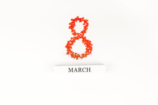 8 March International Women's Day greeting card photo