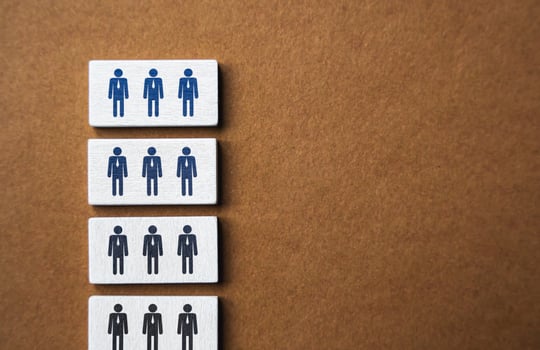 Hierarchy of the company and career lift. Links of the hierarchical business chain. Departments, areas of responsibility. Moving up the career ladder. Organization. Minimalism photo