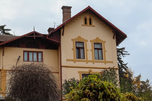 Different perspectives on a representative building within the Alexandru Borza Botanical Garden in Cluj Napoca photo