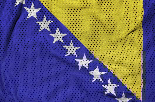 Bosnia and Herzegovina flag printed on a polyester nylon sportsw photo