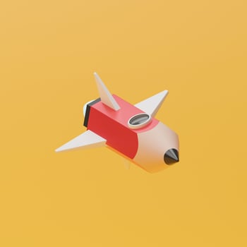 Pencil rocket launch photo