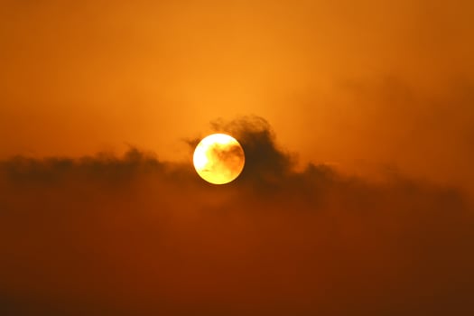 The Sun is the hottest star in our Galaxy around which the Earth revolves. photo