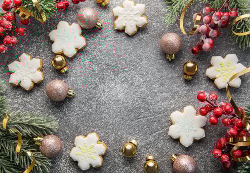 Christmas homemade gingerbread cookies photo
