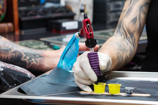 Details of a tattoo artist work photo