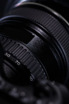 Close up of lens photo