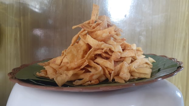 Fried cassava dumplings photo