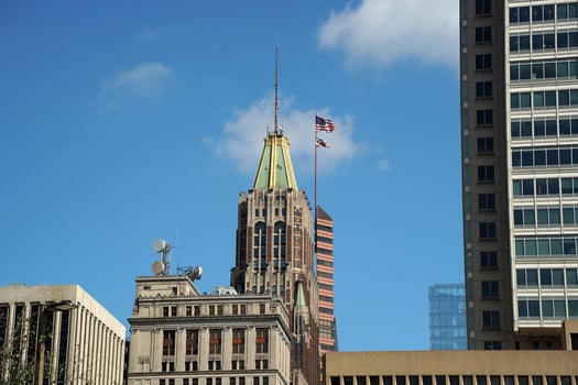 baltimore maryland skyscrapers detail of photo