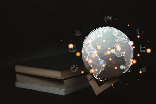 invention innovation bulb business technology lamp light connection education electricity businessman holding energy interaction features internet power. photo