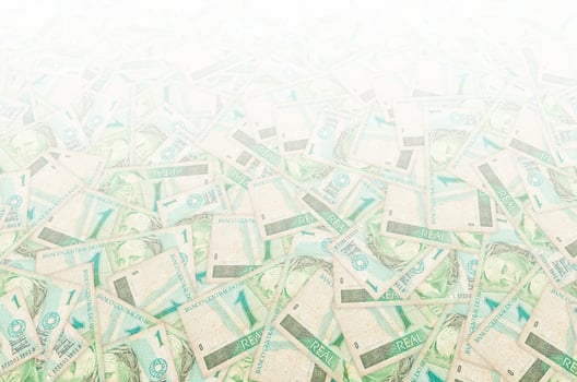 Republics Effigy portrait depicted as bust on old one real note Brazilian money photo