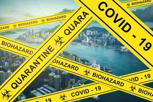 City on the quarantine during COVID-19 pandemic photo