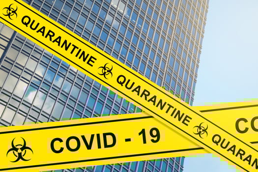 City on the quarantine during COVID-19 pandemic photo