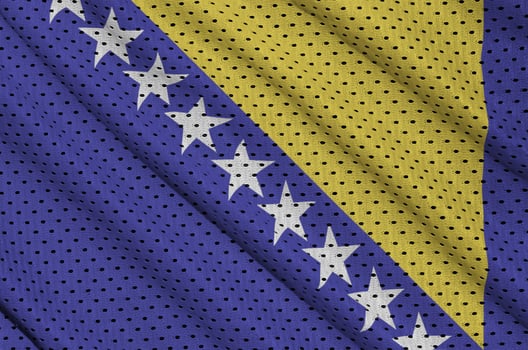 Bosnia and Herzegovina flag printed on a polyester nylon sportsw photo