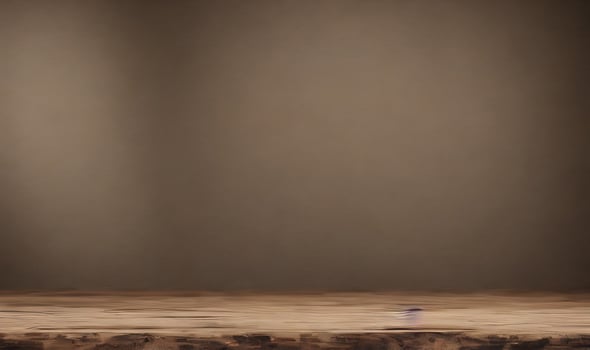 Empty wooden table in front of its background. photo