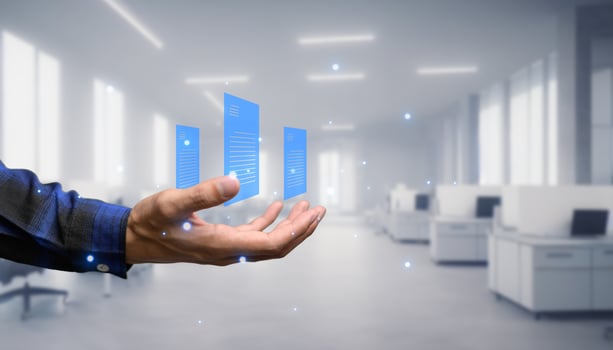 Digital document online Electronic signature, document management paperless office E signing, signing business contract concept Virtual Technology AR Augmented Reality or VR Virtual Reality metaverse photo