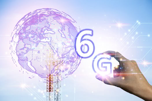 6G network concept, high speed mobile internet New age network, business concept, modern technology internet and network photo