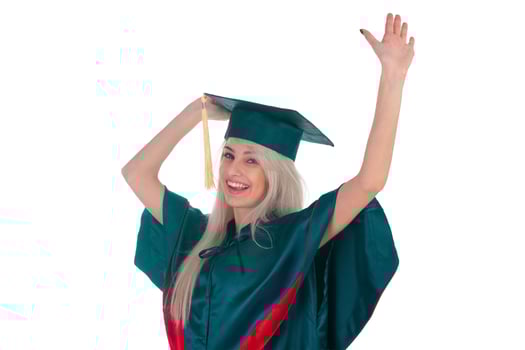 University student in the mantle photo