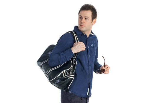 Studio photo of young man