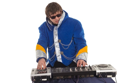 DJ with the mixer photo