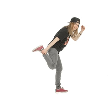 young girl dancing hip-hop photo
