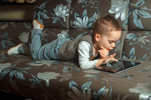 young business boy in elegant suit photo