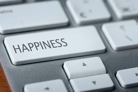 happiness button on keyboard photo