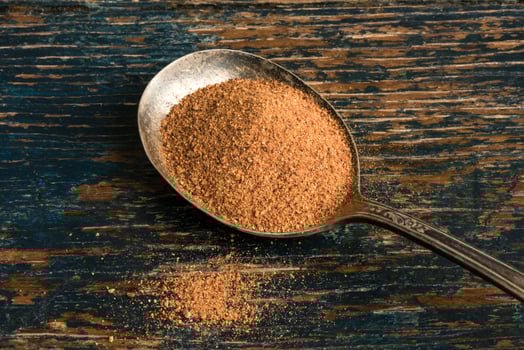 Ground Nutmeg on a Spoon photo