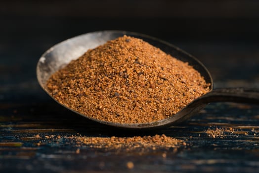Ground Nutmeg on a Spoon photo