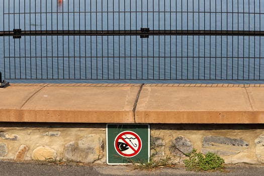 Road information sign installed on the side of the road in Israel. photo