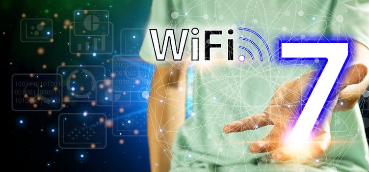 concept technology wifi 7 connect to the internet world with new technology photo